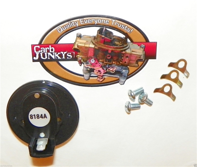 1970 through 1987 Quadrajet, Electric Choke Kit. This kit is to convert a carburetor with a hot